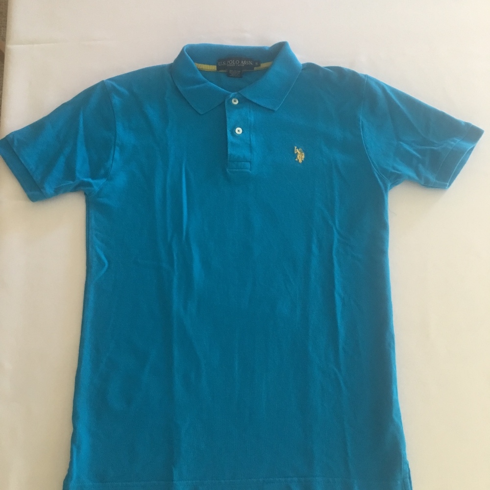 US Polo Association men's blue polo shirt